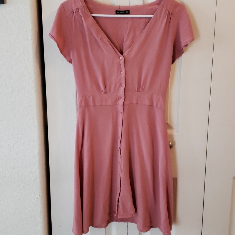 Vintage COTTON ON Blush Pink Dress